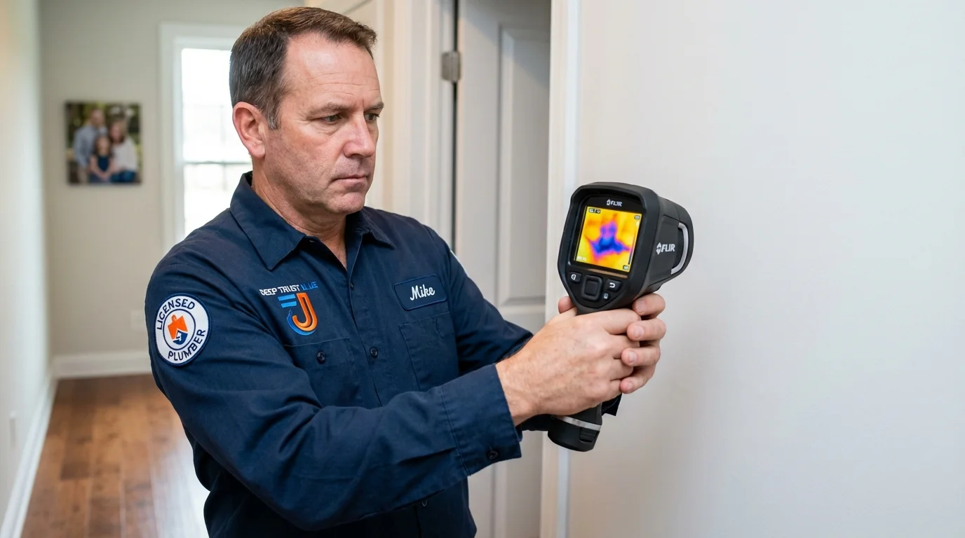 Thermal imaging leak detection by Johns Plumbing LLC in Sunnyside